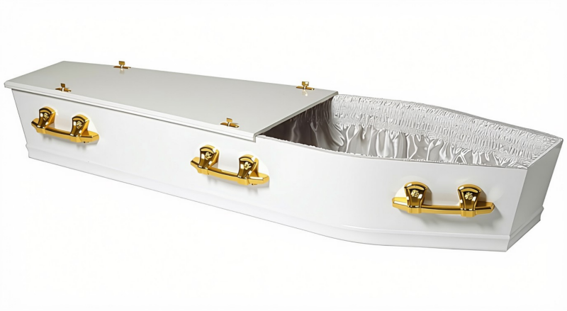 White Polished Split Lid 