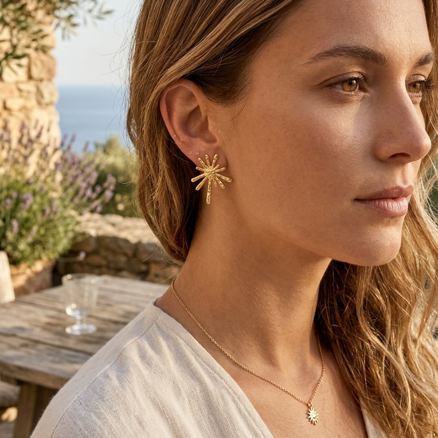 Boucles d'oreilles Pissenlit