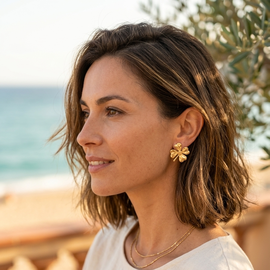 Boucles d'oreilles Flora