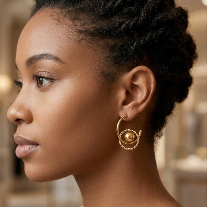 Boucles d'oreilles Rayana