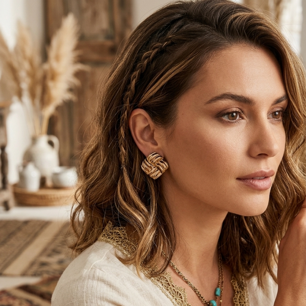 Boucles d'oreilles Églantina