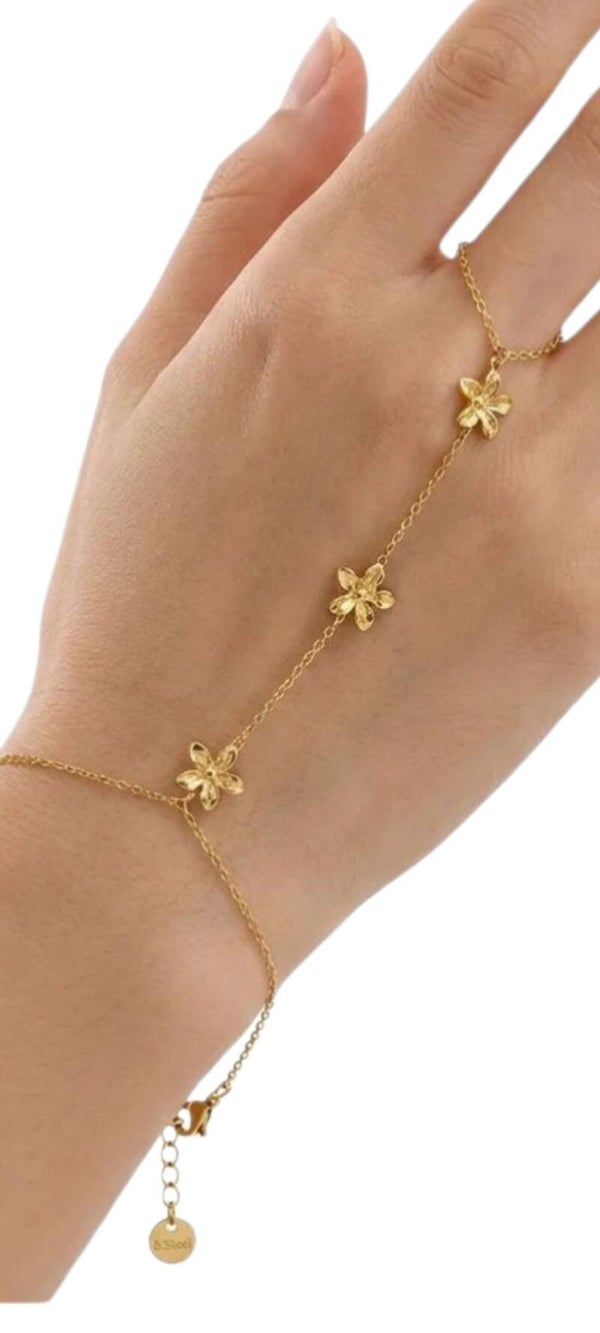 Chaîne de main fleurs