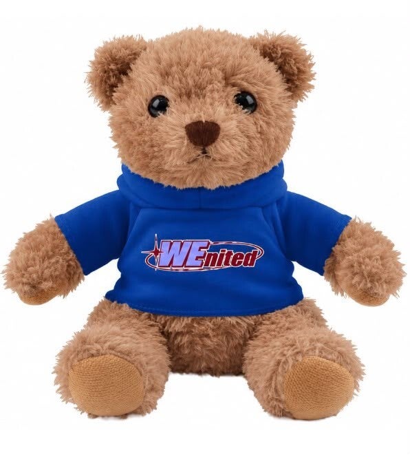WEnited teddybeer met hoodie