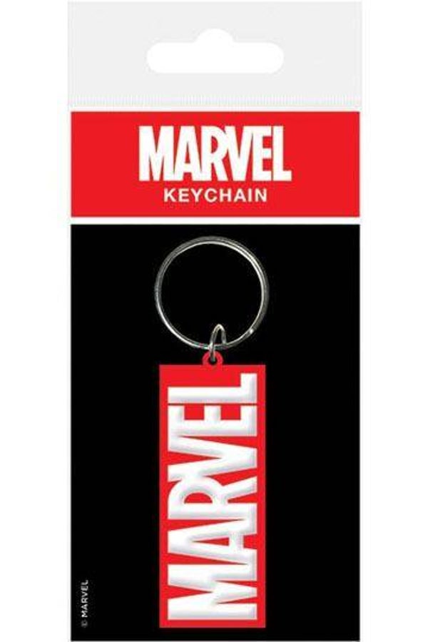 Marvel Comics Rubber Keychain Logo 6 cm