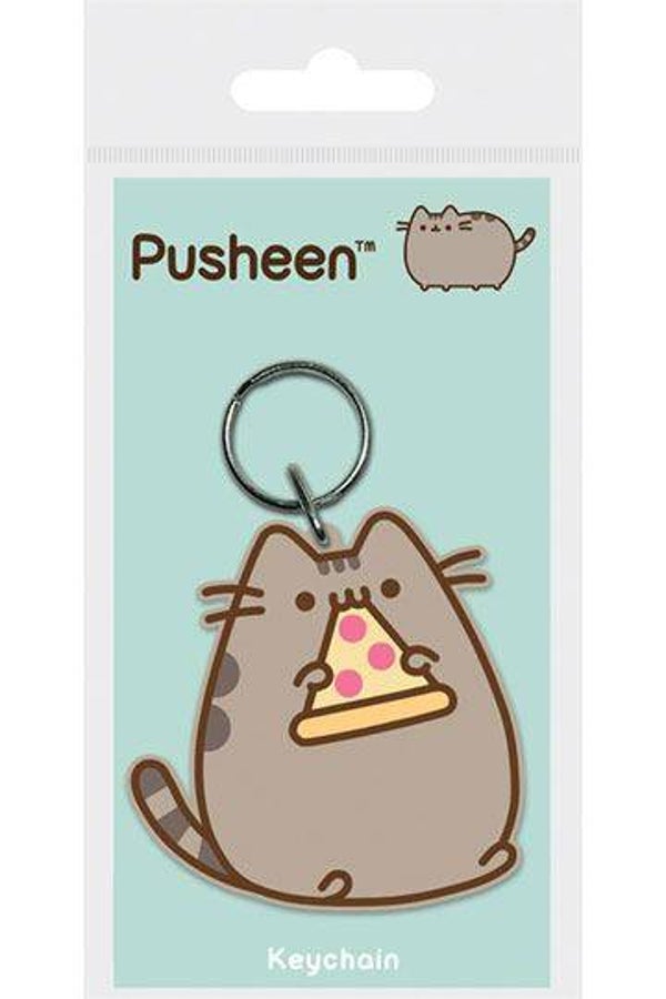 Pusheen Rubber Keychain Pizza 6 cm