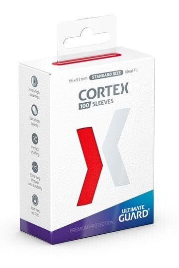 Ultimate Guard Cortex Sleeves Standard Size (100) - Red