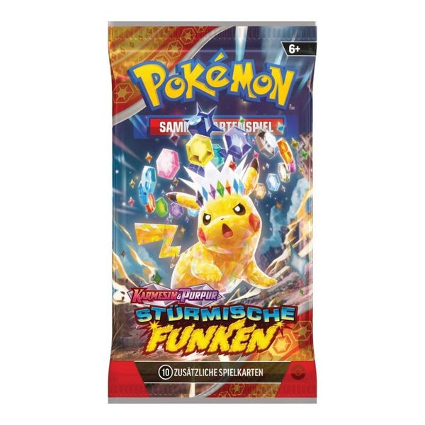 10xPokemon Stürmische Funken Boosterpack