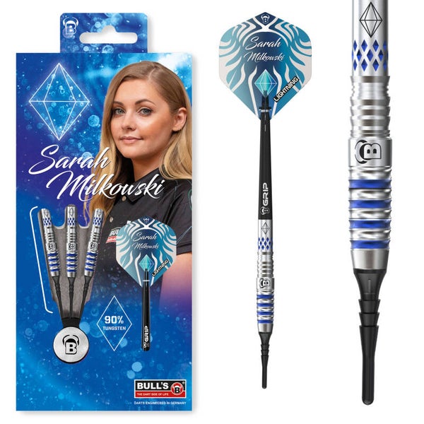 BULL'S Sarah Milkowski Soft Dart, 90 % Tungsten | 20 Gr.