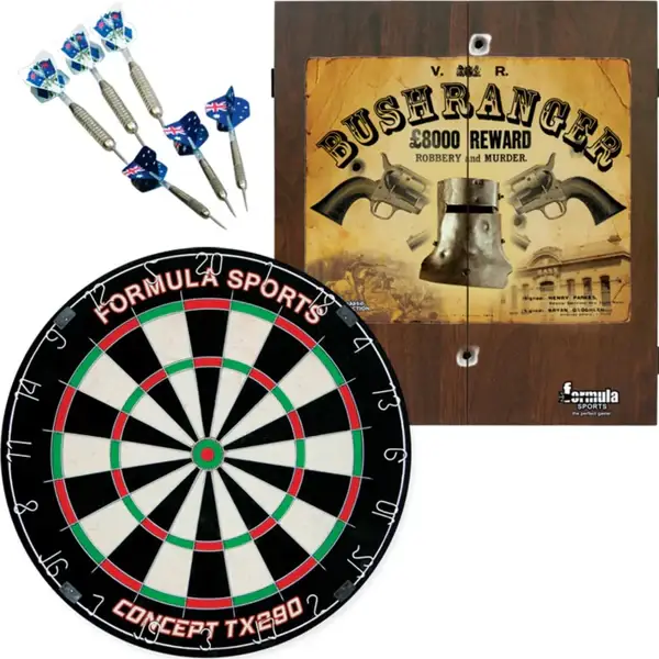 Formula Sports Bushranger Dartboard Cabinet Set