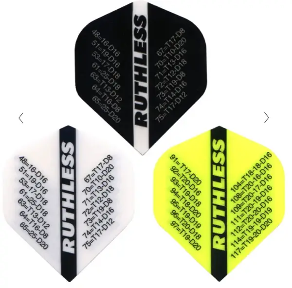Ruthless Check Out Dart Flights