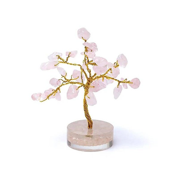 Arbre quartz rose