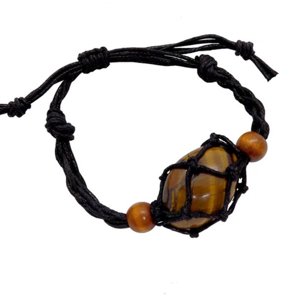 Bracelet cordon pour pierre roulée