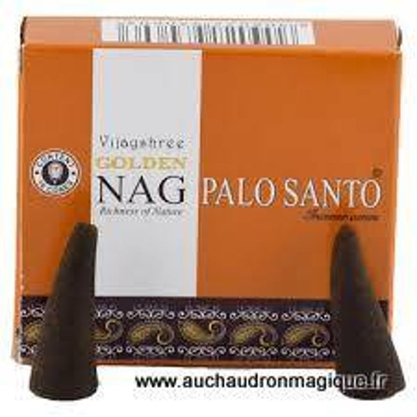 Cônes Palo Santo Golden Nag avec support