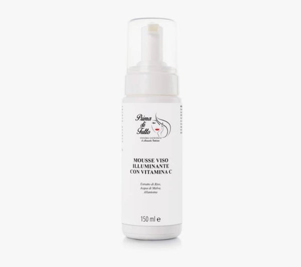 Mousse detergente illuminante vitamina C