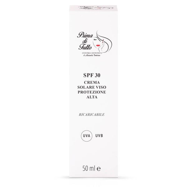 Crema solare viso protezione 30