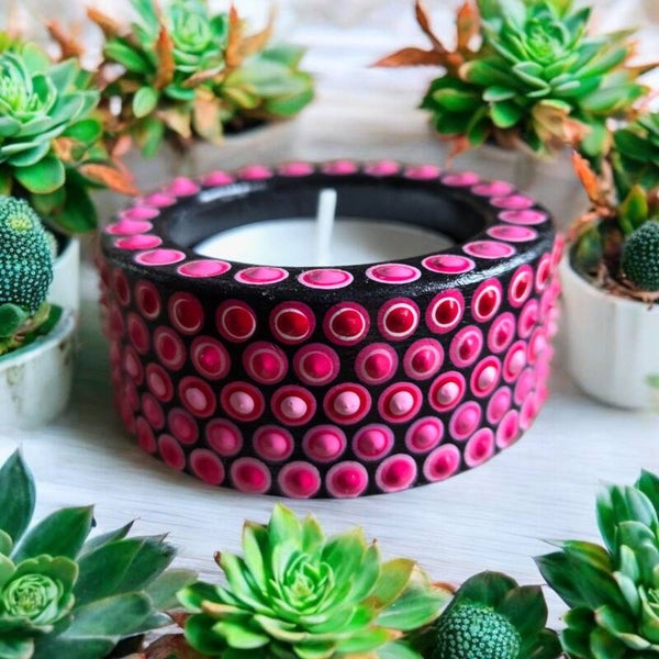 Waxinelichtje Roze