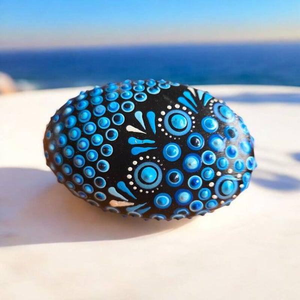 Happy Stone Blauw