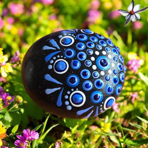 Happy Stone Kobaltblauw