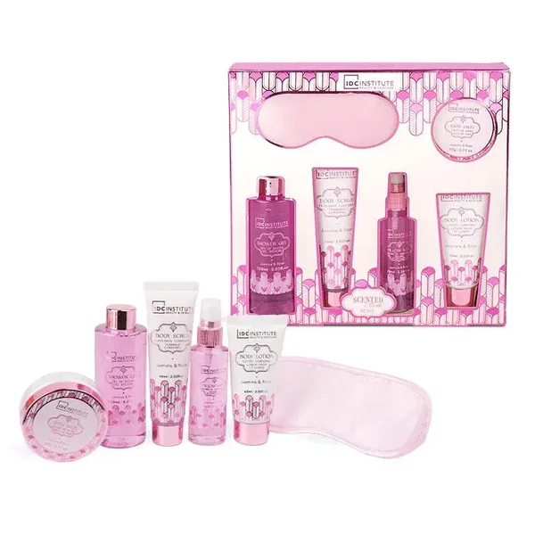 Set de baño perfumado rosa