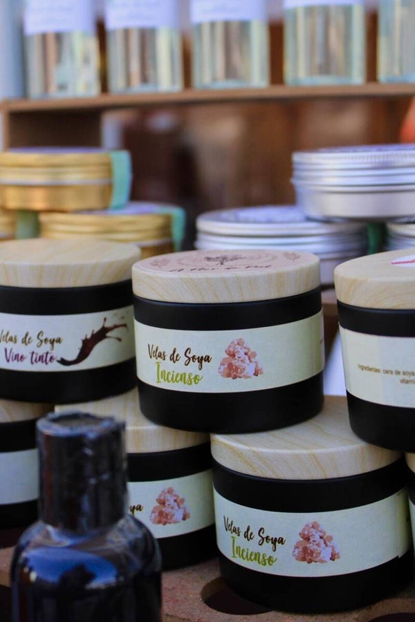 Velas de soya para masajes