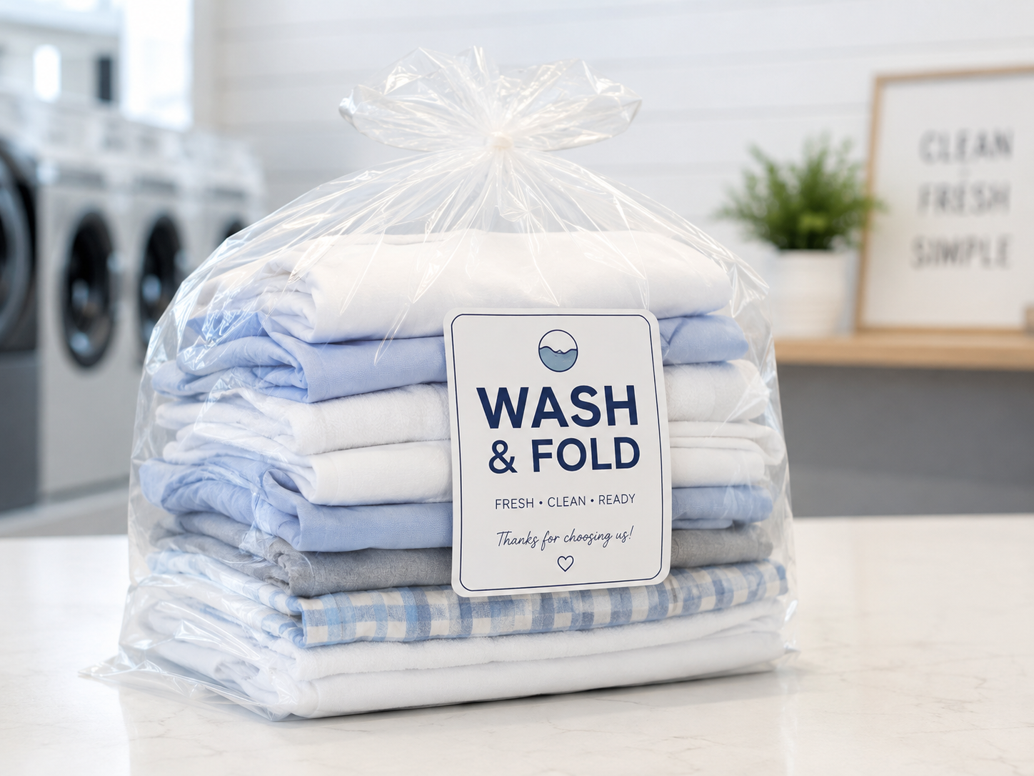 Wash & Fold Laundry $2.50/lb