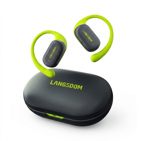 Draadloze Bluetooth Oordopjes - ENC Noise Cancelling - IPX5 Waterbestendig - Sport Oorhaken