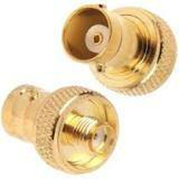 SMA-female BNC-female Short Gold SMAF BNCF SHORT GO