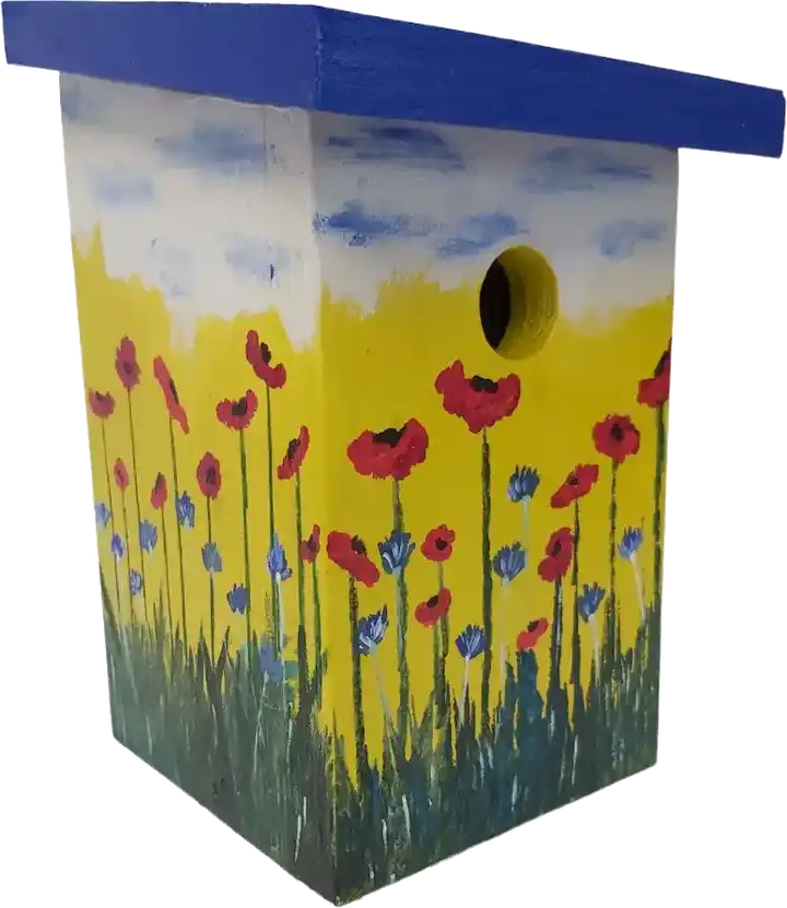 Workshop 'vogelhuisje schilderen'