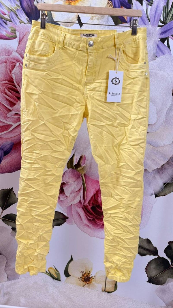Jeans Karostar Gelb Gr.44