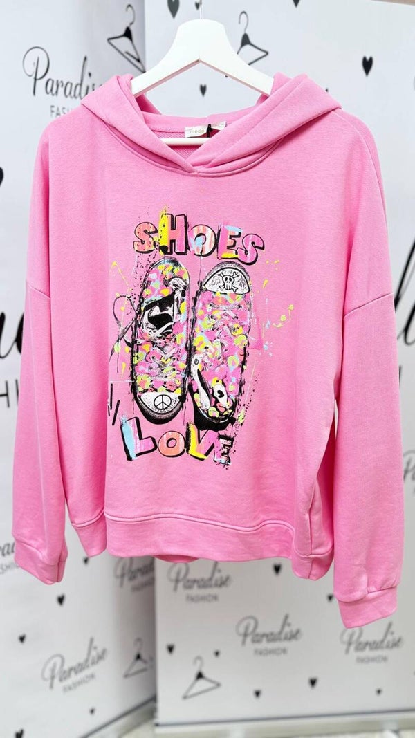 Shoes Love Hoodie – Pink
