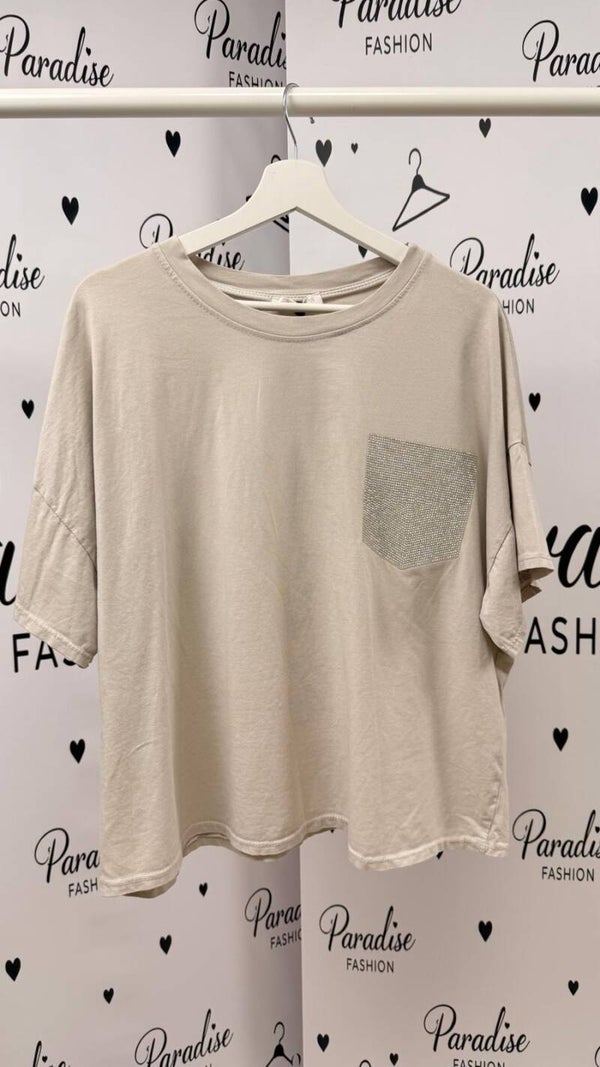 Diamond Pocket Shirt – Beige