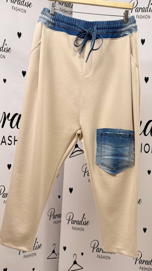 Baggy Style Jogpants – Beige