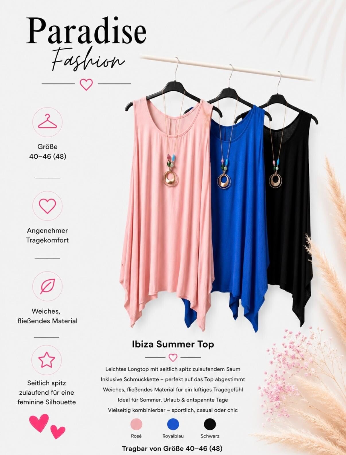 Ibiza Summer Top One Size 40-46/48