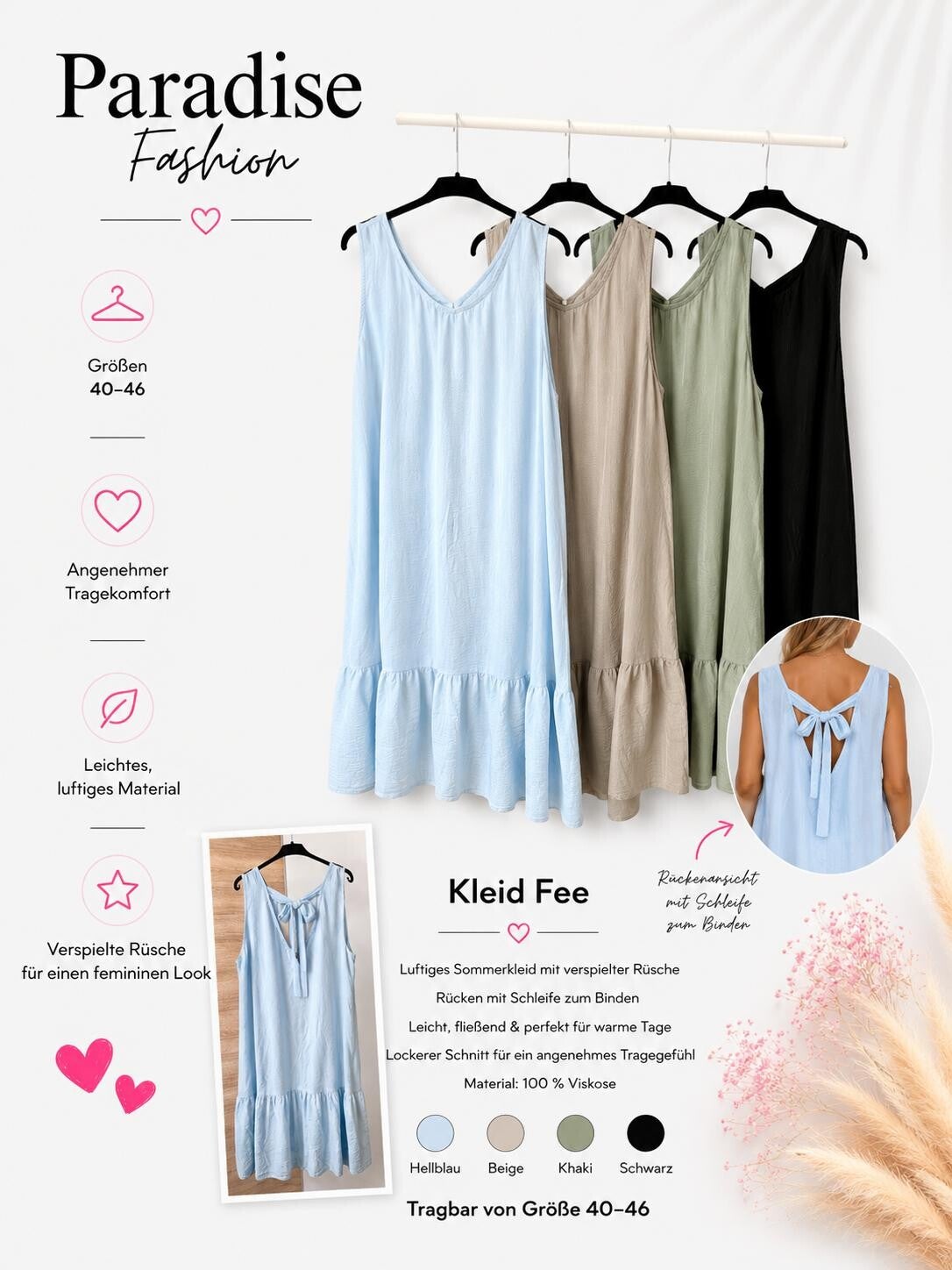 Kleid Fee - One Size 40-46