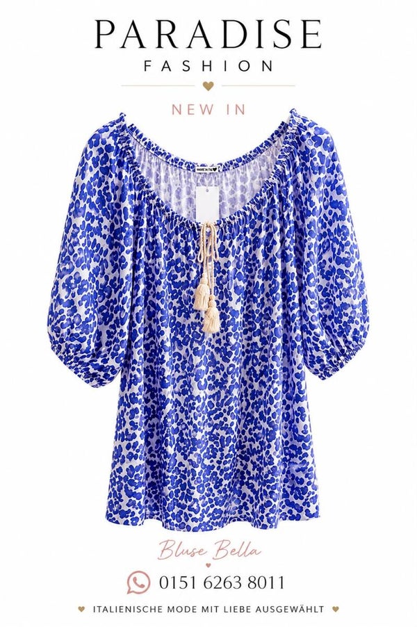 🌸 Bluse Bella - Blau🌸
