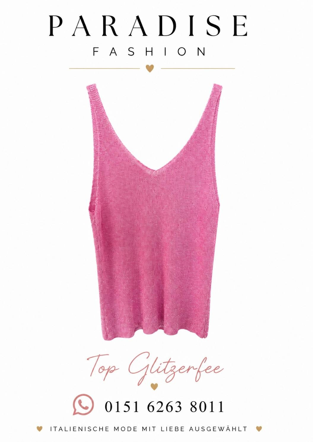 Top Glitzerfee - Rosa