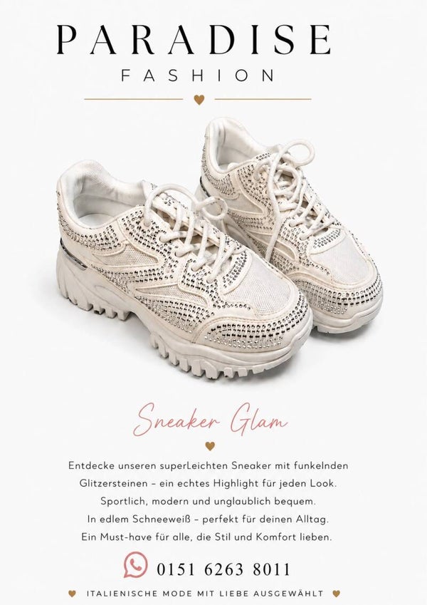 Sneaker Glam - Weiß