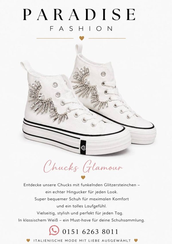Chucks Glamour - Weiß