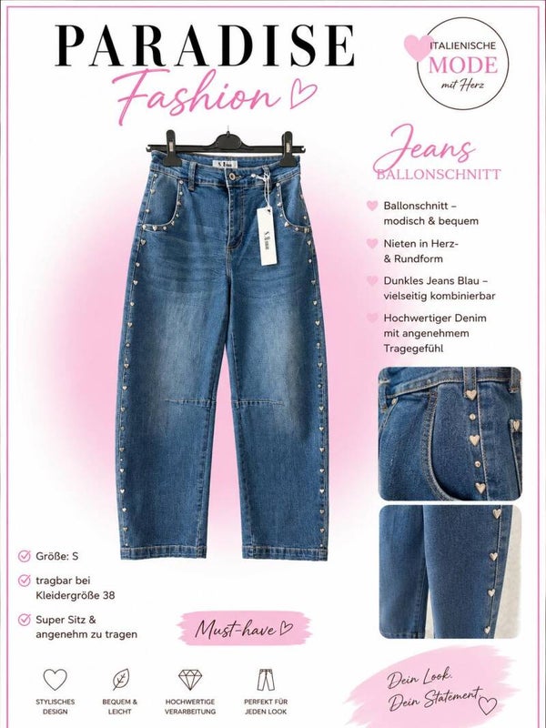 Jeans - Lovely Heart Gr. S