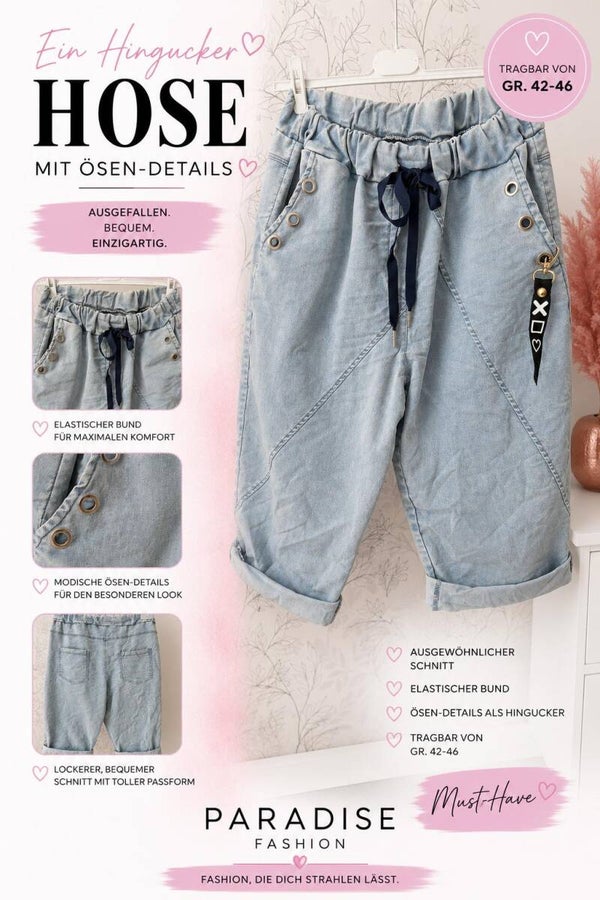 Kurze Hose Lena mit Ösen