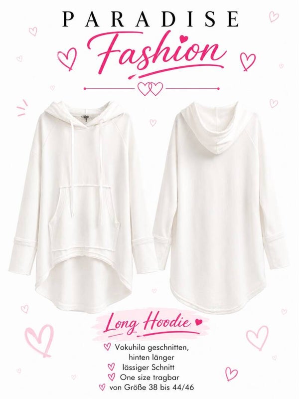Hoddie Pia in der Farbe: Weiß
