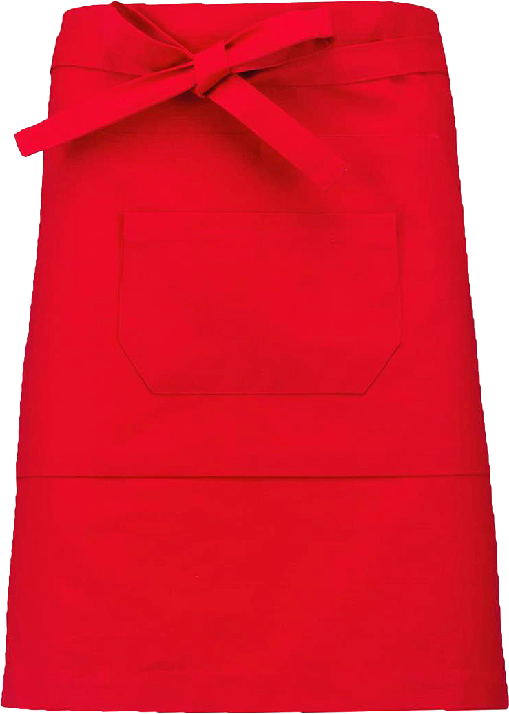 BEDIENINGSSCHORT HALFLANG KLEUR ROOD