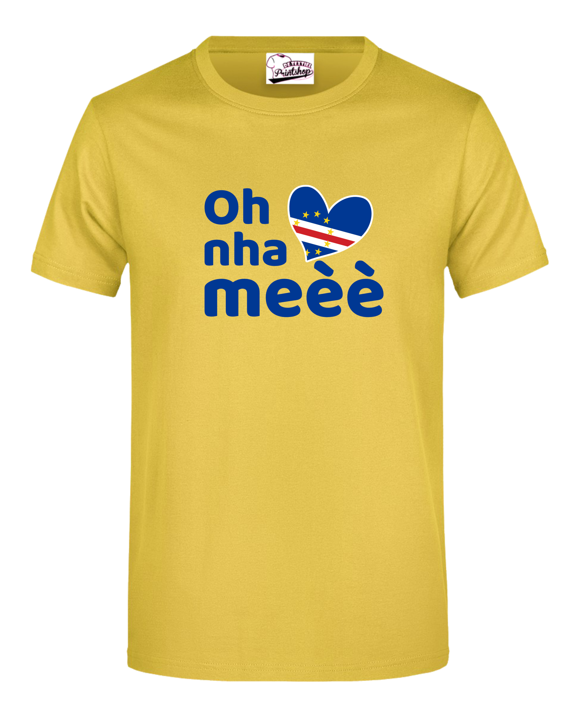 Cabo Verde -T-shirt Oh nha LH Kleur Geel