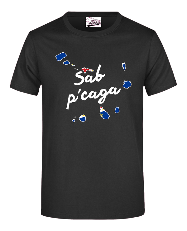 Cabo Verde -T-shirt Caga  Kleur Zwart