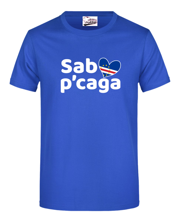 Cabo Verde -T-shirt Caga LH Kleur Royal Blue