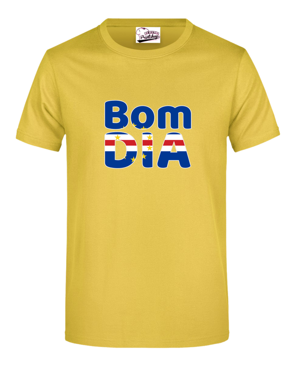 Cabo Verde -T-shirt Dia VT Kleur GEEL