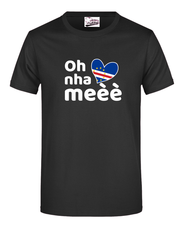 Cabo Verde -T-shirt Oh nha LH Kleur Zwart