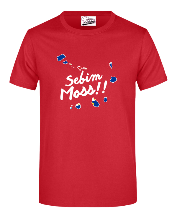 Cabo Verde -T-shirt Moss Kleur Rood