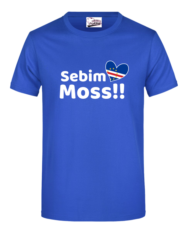 Cabo Verde -T-shirt Moss LH Kleur Royal Blue