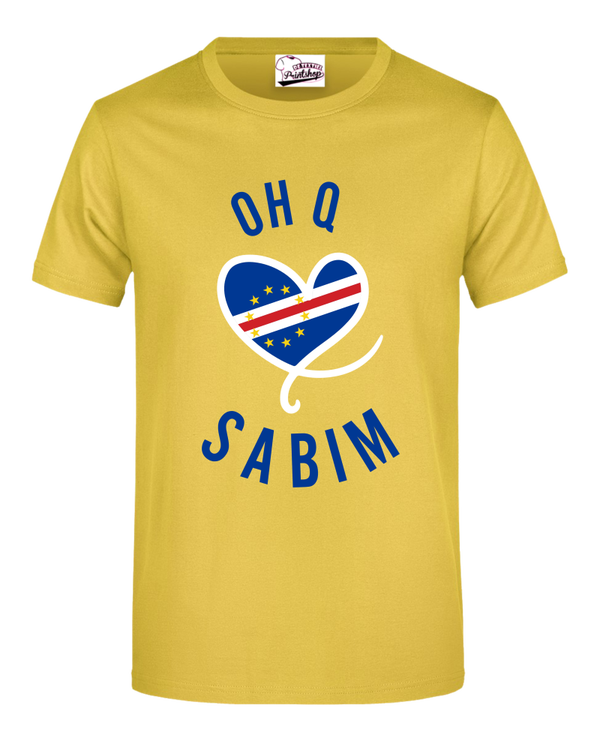 Cabo Verde -T-shirt  Sabim HM Kleur GEEL